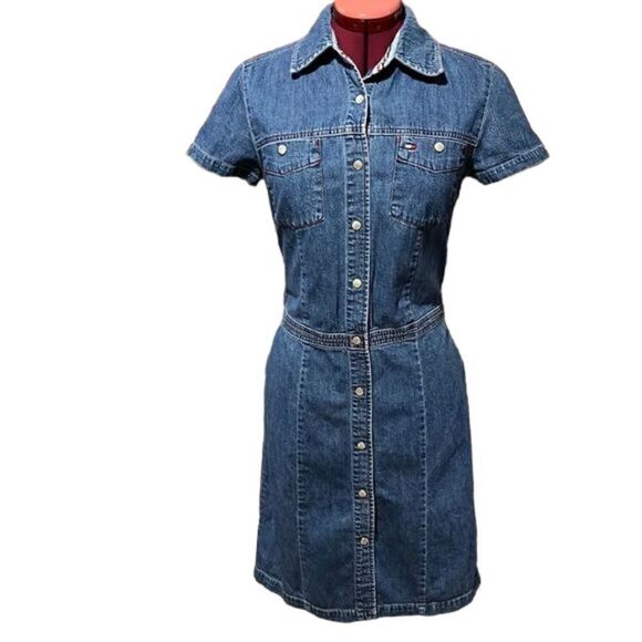Vintage Tommy Hilfiger Denim Dress - Picture 1 of 15